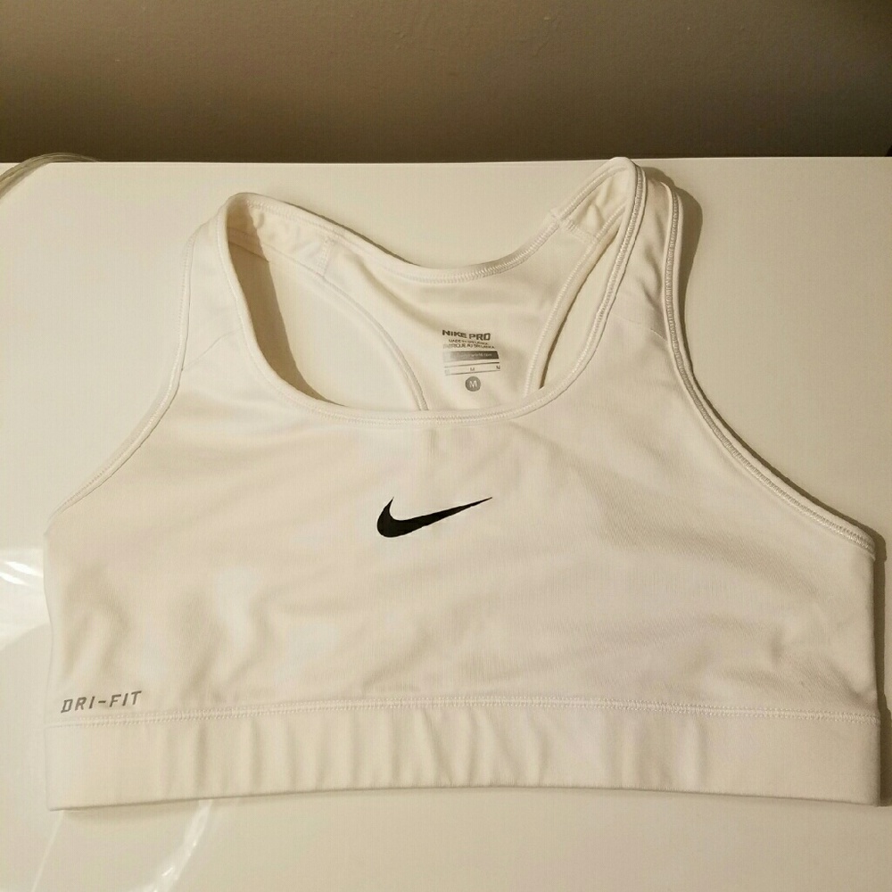 Nike white athletic sports/Bra